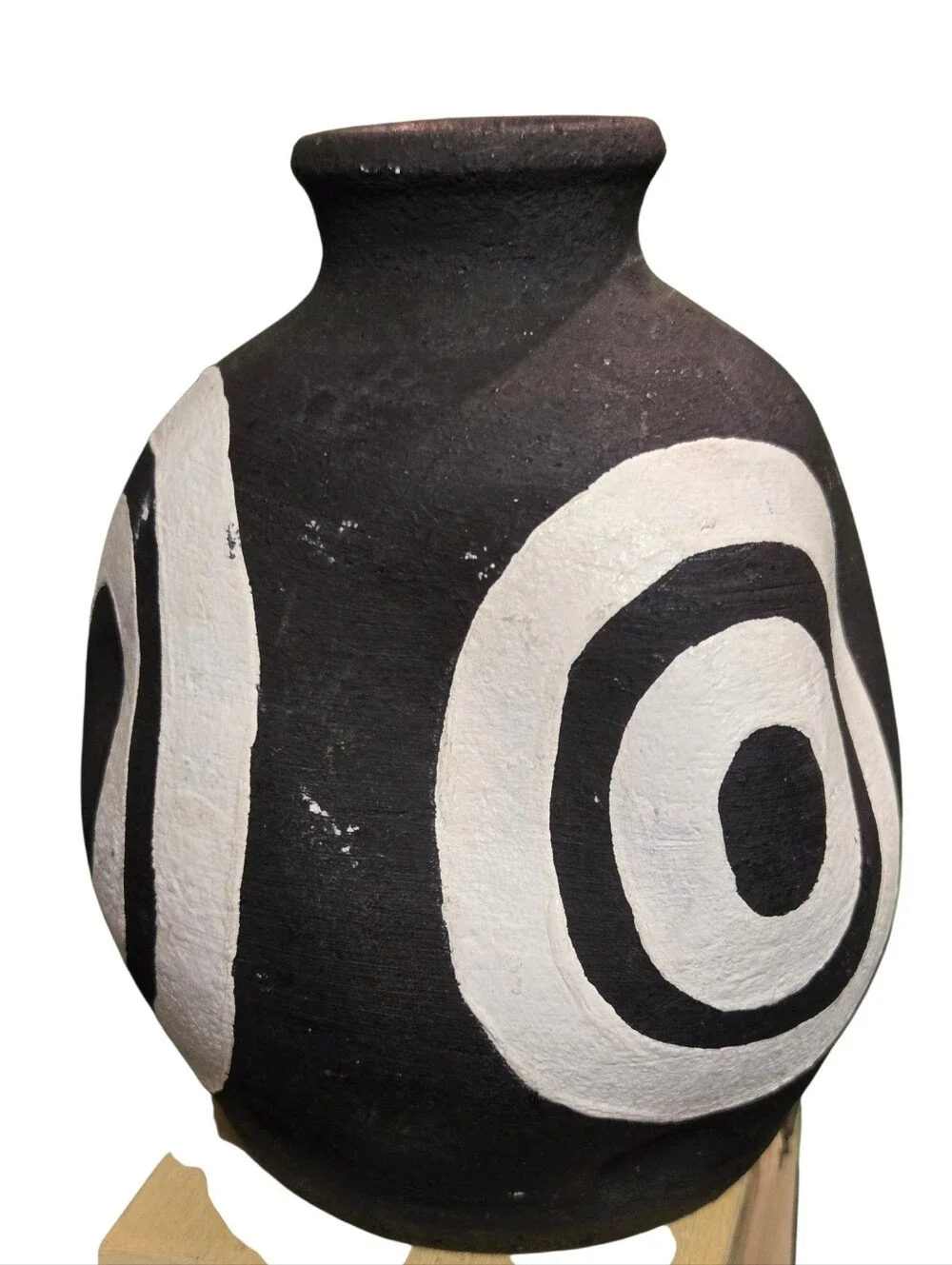 Bloomingville Black & White irregular bullseye Terrac 5.5